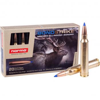 Norma Bondstrike .300 WIN MAG 180 Grain Lead Bonded Brass Cased Rifle Ammo, 20 Rounds