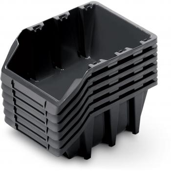 Set di cuvetti in vetro nero Kistenberg 25 Bineer Long (6 pezzi) 249×158×114 mm
