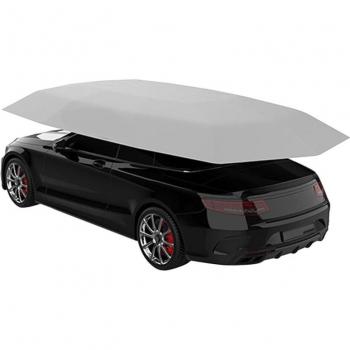 4.5x2.3M Outdoor Vehicle Umbrella Cover - Silver Polyester