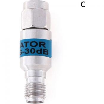 1Pc 2W SMA DC-6GHz Coaxial Fixed Attenuator with Fixed Connectors