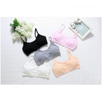 Cotton Sports Bras for Girls - 5 Piece Set