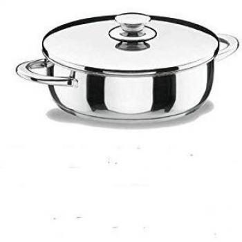 Cacerola Talox de Acero Inox 18-8 con Tapa 20x8 cm - 2,5 LT