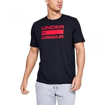 Under Armour UA Team Issue Wordmark Camiseta de Manga Corta, Hombre, Negro