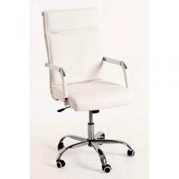 Silla de escritorio Klass - Polipiel Blanco