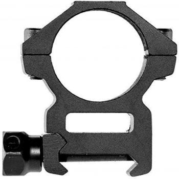 Leapers UTG ACCUSHOT Medium Profile Picatinny/Weaver 2‑Piece 1” Rings – Black (RGWM‑25M4)