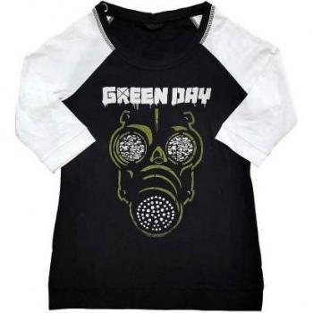 T-shirt Raglan Donna Green Day con Maschera Verde