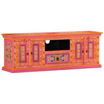 VidaXL Pink TV Stand 43.3x11.8x15.7 Solid Mango Wood