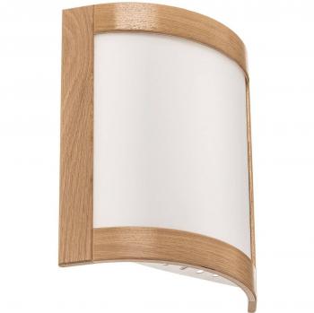 Lamkur Applique Zanna in Legno Rovere Chiaro (Altezza 34 cm)