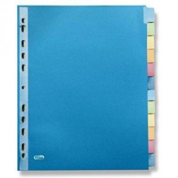 Elba Customizable Divider Favorit Strong Line A4+ 12 Neutral Slots Assorted 400132505