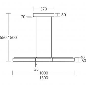 Lámpara LED Marley HerzBlut en Madera, Ajuste Vertical Arriba/Abajo y Luz Dimmable