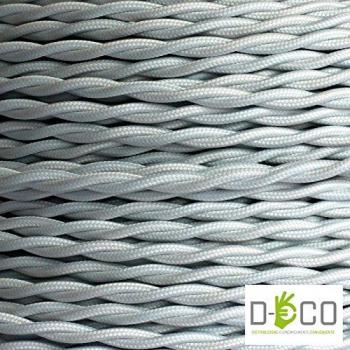 Cavo di Rete a Treccia in Tessuto H03VV-F 3 x 0,75 mm² L 10 m Bianco