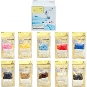 Sankokko Snap‑Press Kit – 13 mm Plastic, 12 Pieces, 10 Hues (SUN15‑S13)