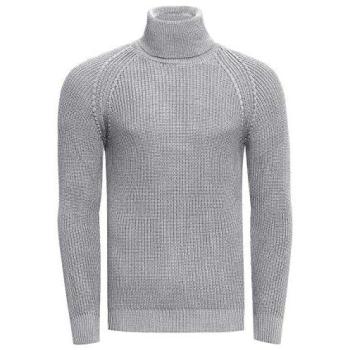 Grobstrick Rollkragenpullover von Rusty Neal, Größe L, grau