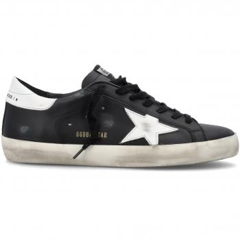 Golden Goose Deluxe Brand Men's Super-Star Sneakers Black/White