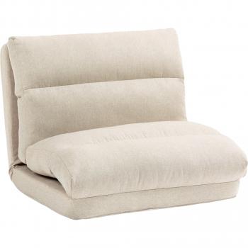 Sedile Convertibile HOMCOM con Schienale Regolabile Beige