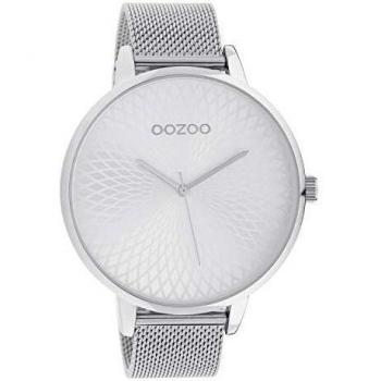 Oozoo Damenuhr C10550 Mandala Zifferblatt Silberfarben Milanaiseband 48 mm