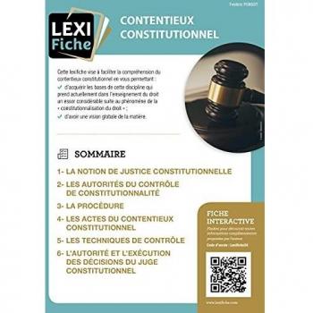 Contentieux constitutionnel