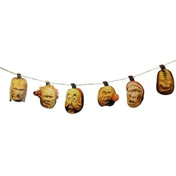 Haunted Pumpkin Face Party Banner Garland
