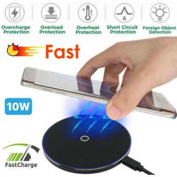Almohadilla de carga rápida USB para teléfono XS MAX XR 8 Plus Samsung S9 S8 Xiaomi