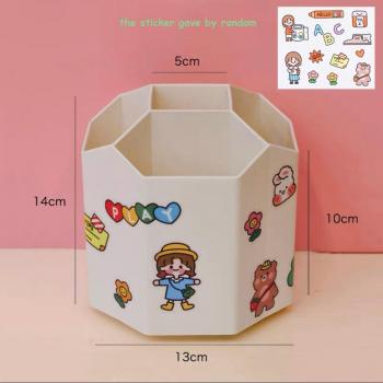 Caja de Lápices Giratoria ABS – 5 Compartimentos