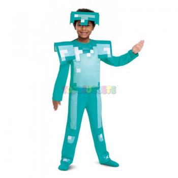 Barnens Minecraft Diamantmaskeraddräkt 2 Delar