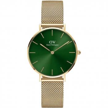 Daniel Wellington Reloj Petite Esmeralda Oro 32 mm