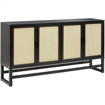 Credenza Selma Loft24 3 Cassetti Pino Grigio con Cera Antimacchia