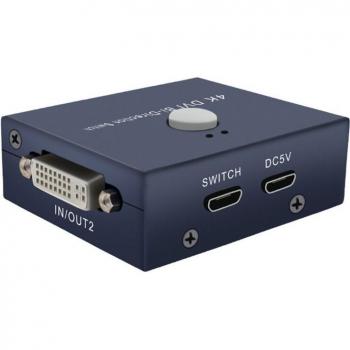 DVI 2x1 Bidirectional Switcher 4K