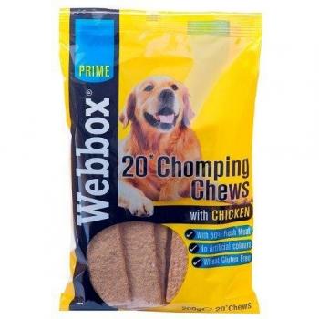 Webbox Chicken Flavored Dog Chews, 20 Pieces