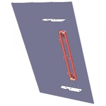 AEG bandeau en verre, supérieur, noir, 60cm ELX 140207983010