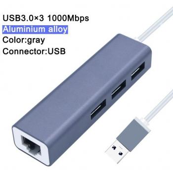 USB 2.0 Ethernet Hub Adapter