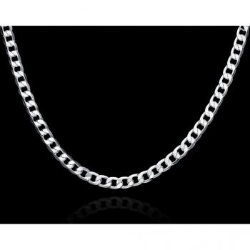 Éclat Nocturne – Collier 6 mm en Argent 925