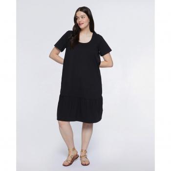 Vestido de punto con volante Fiorella Rubino