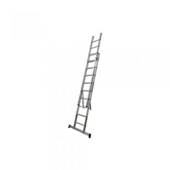COFAN Escalera aluminio doble 9 peldaños 2,50+2,50 mts