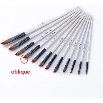 Spitzen Nylonpinsel für Acrylmalerei - 12 Stück