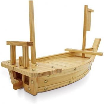 Große Holzplatte für Sushi 50cm