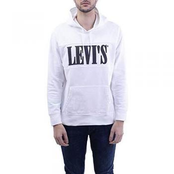 Hoodie Homme Pieced, Blanc / Forged Iron, S