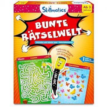 Skillmatics Write and Wipe Kit - Bunte Rätselwelt