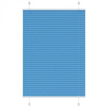 Plissada Cega Azul VidaXL 85x150cm 84,4cm de Largura em Poliéster