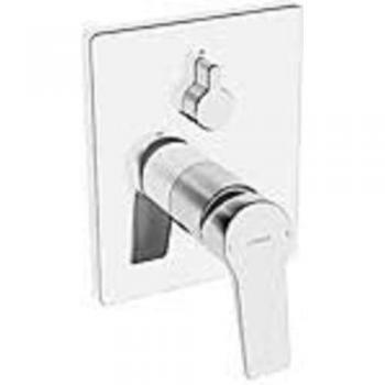 Hansa - Twist - Miscelatore ad incasso per vasca da bagno, con deviatore a 2 utenze, cromato 89843083