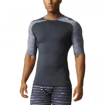 Camiseta Adidas TF Cool SS Hombre Gris/Negro XS