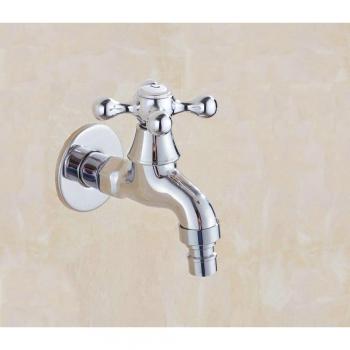 Polished Chrome Bathroom Washing Machine Water Tap KD084