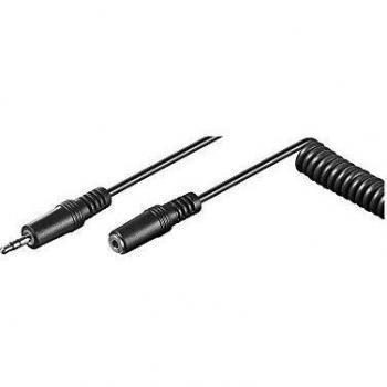 Goobay 3.5mm jack extension cable black 3.5mm male to 3.5mm female