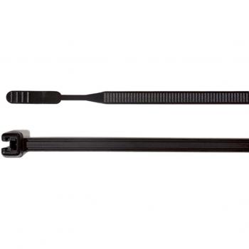 Hellermann Tyton 160 × 3,6 mm Kabelbinder (Q30R-W-Bk-C1) – Packung à 100