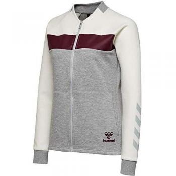 Hummel Damen‑Sweatjacke „Olivia“ Zip Jacket (Modell 203037) – Grau Melange XS