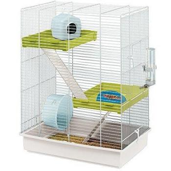 Ferplast Hamster Tris Käfig (8010690001661) – 46 × 29 × 58 cm, weiß