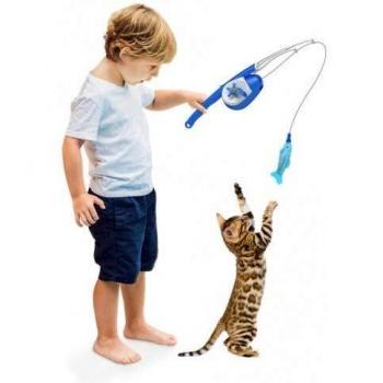 Caña Interactiva para Gatos Fish'n Catch