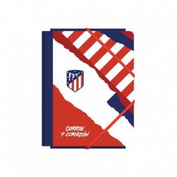 Carpeta de Cartón Atlético de Madrid Coraje y Corazón A5 con 3 Solapas