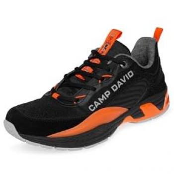 CAMP DAVID Herren Sneaker schwarz mit Wechselfußbett