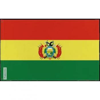 Polish‑Style Bolivia Flag – 128×192 cm – Polyblend – Two‑Sided – Steel Loops